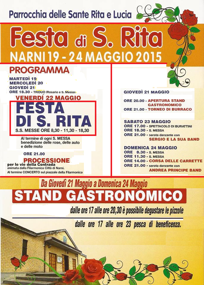s rita festa narni